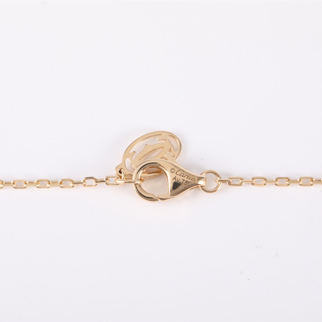 CARTIER Gold Nails Necklace 18K 18K Gold,Diamond-Hana Vintage