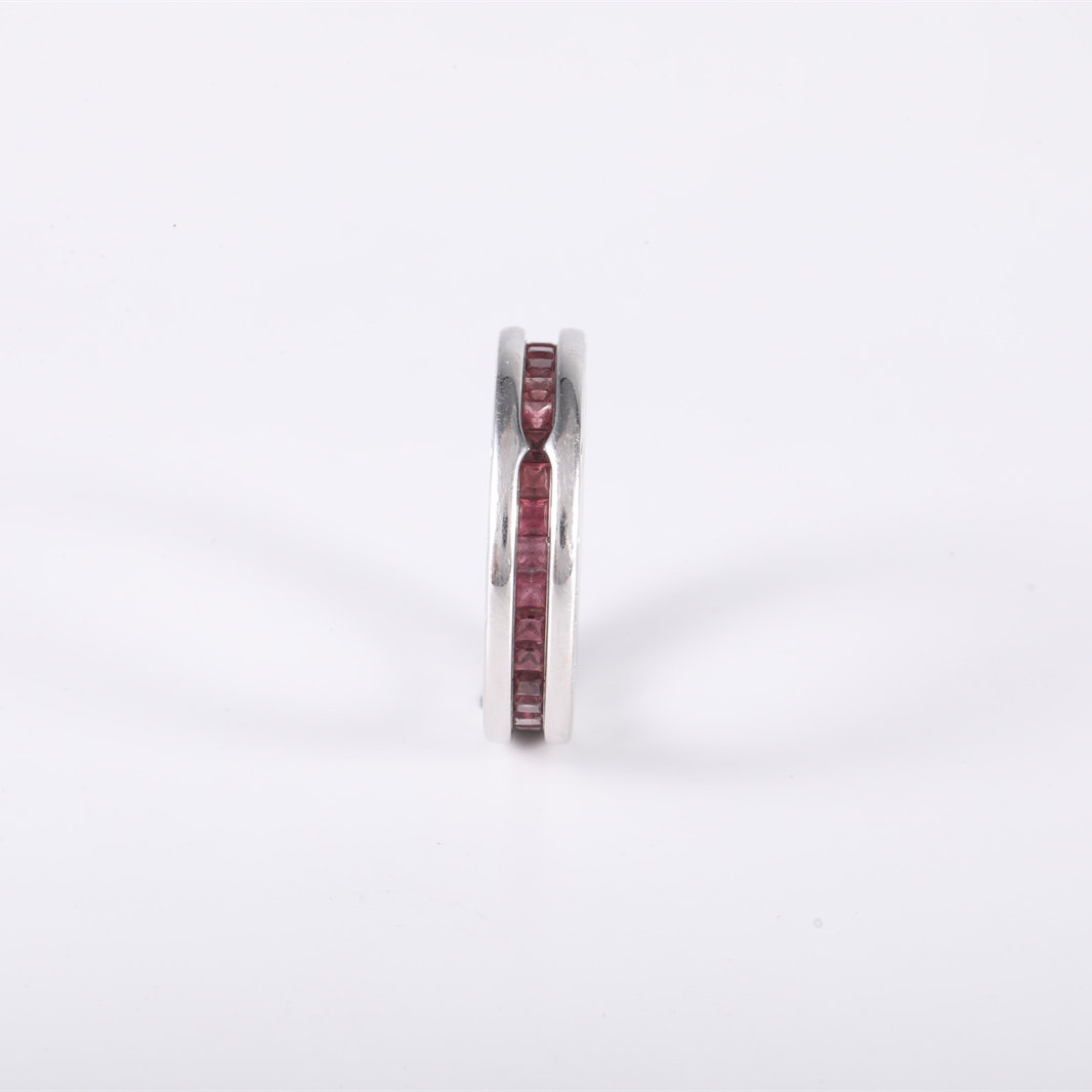BVLGARI B.ZERO1 Coil Ring single circle Diamond Stud Earring Diamond,18K White Gold-Hana Vintage