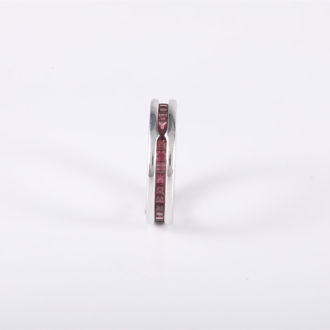 BVLGARI B.ZERO1 Coil Ring single circle Diamond Stud Earring Diamond,18K White Gold-Hana Vintage