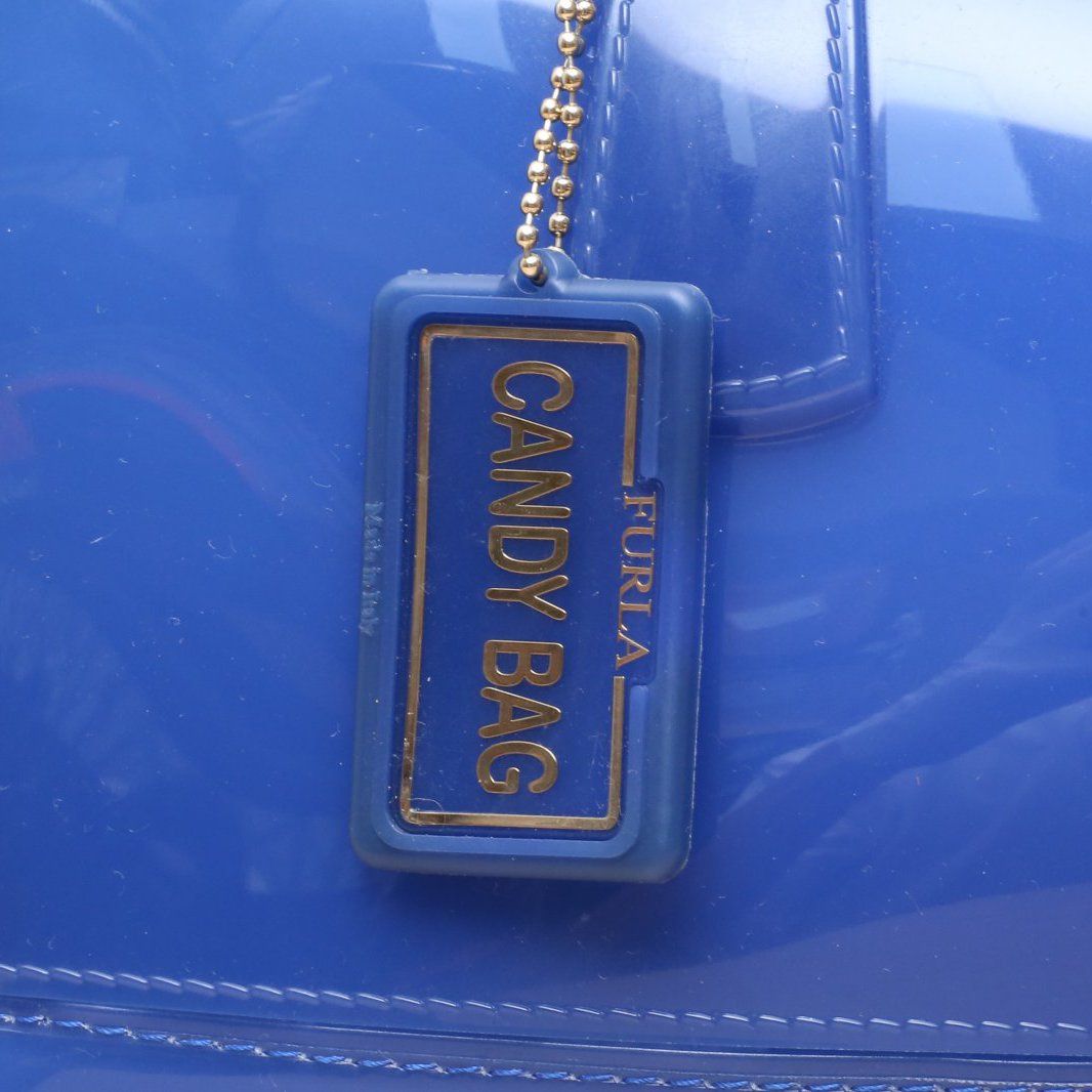 *FURLA Blue PVC Jelly Bag-Hana Vintage