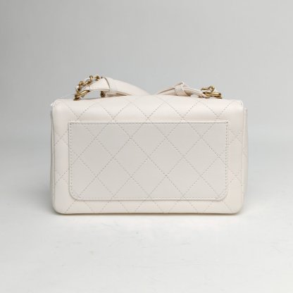 CHANEL 26S Flap Bag Fixed Double Shoulder Straps