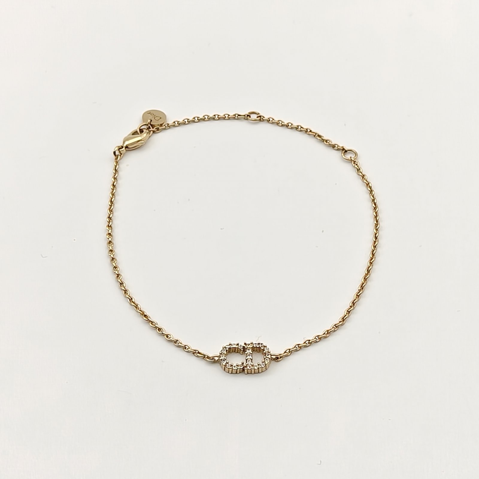 DIOR CD Crystal Bracelet Alloy-Hana Vintage