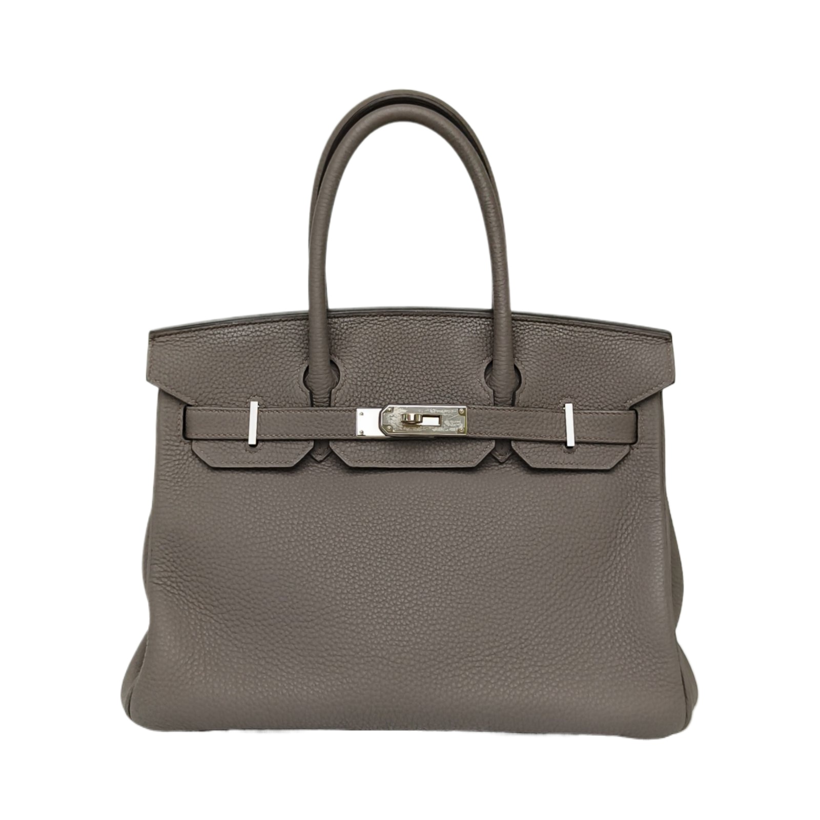 HERMES Birkin 30 Gris Étain(8F) Togo Leather Stamp Y,2020