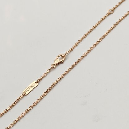 VAN CLEEF&ARPELS Two Butterfly Diamond Necklace 2 Diamonds Diamond,18K Rose Gold,Mother of Pearl-Hana Vintage