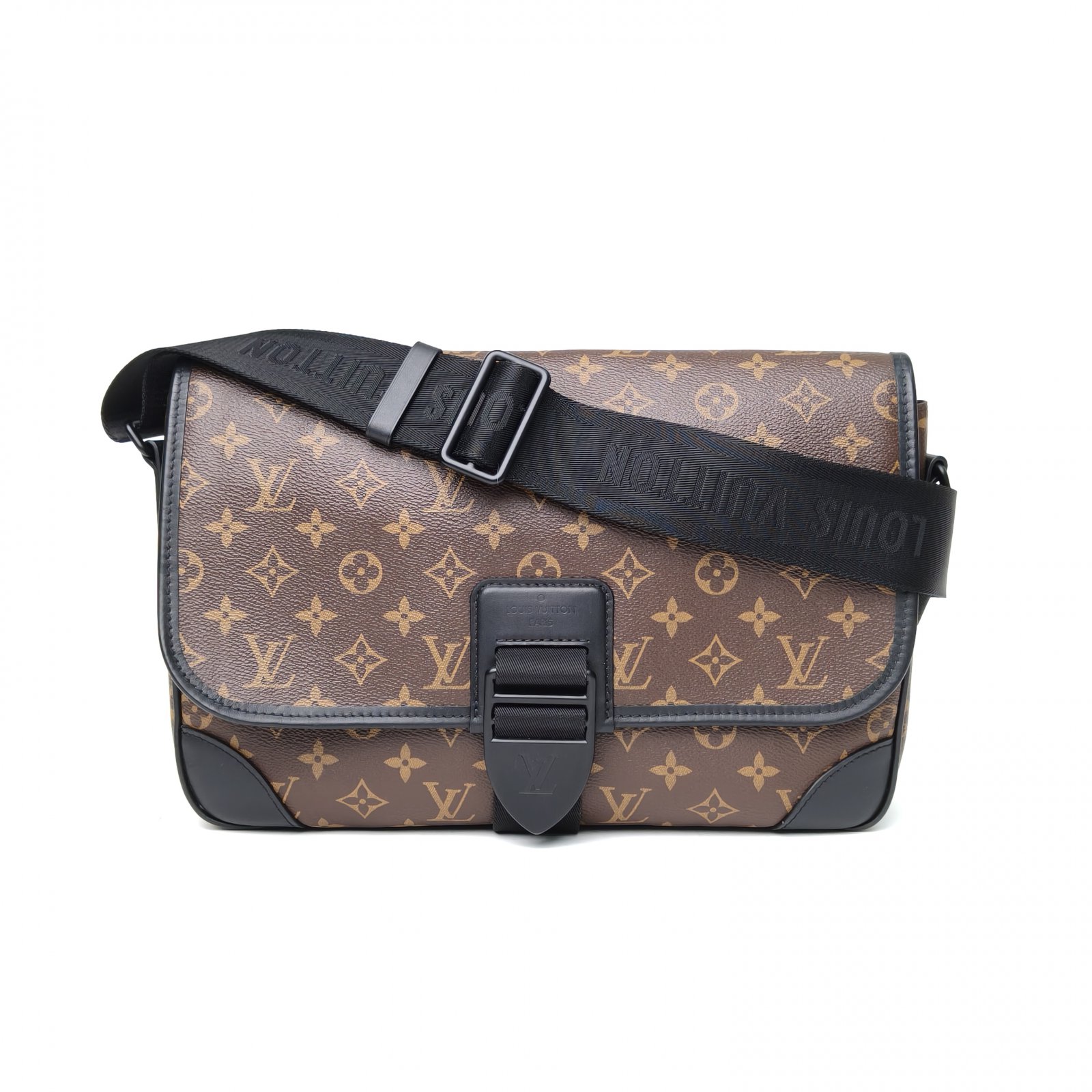*LOUIS VUITTON Monogram PVC Chip LV Archy Medium Flap Pochette Metis-Hana Vintage
