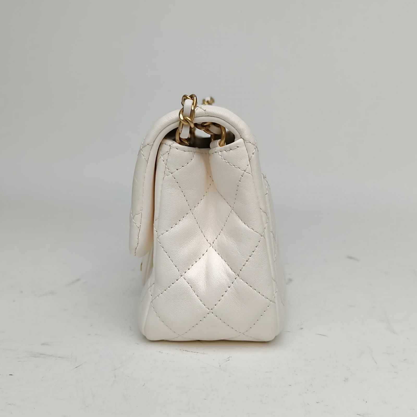 CHANEL CF flap bag, Square Bag, 17cm-Hana Vintage