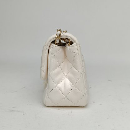 CHANEL CF flap bag, Square Bag, 17cm-Hana Vintage