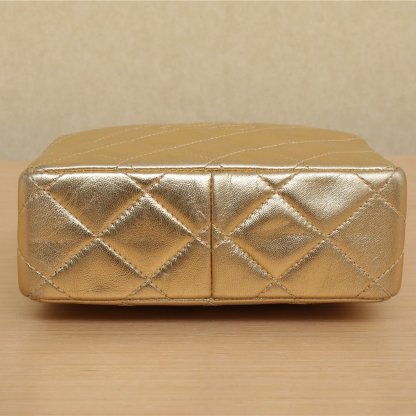 CHANEL Vintage Twisted Strap Crossbody Bag, Gold, 1997