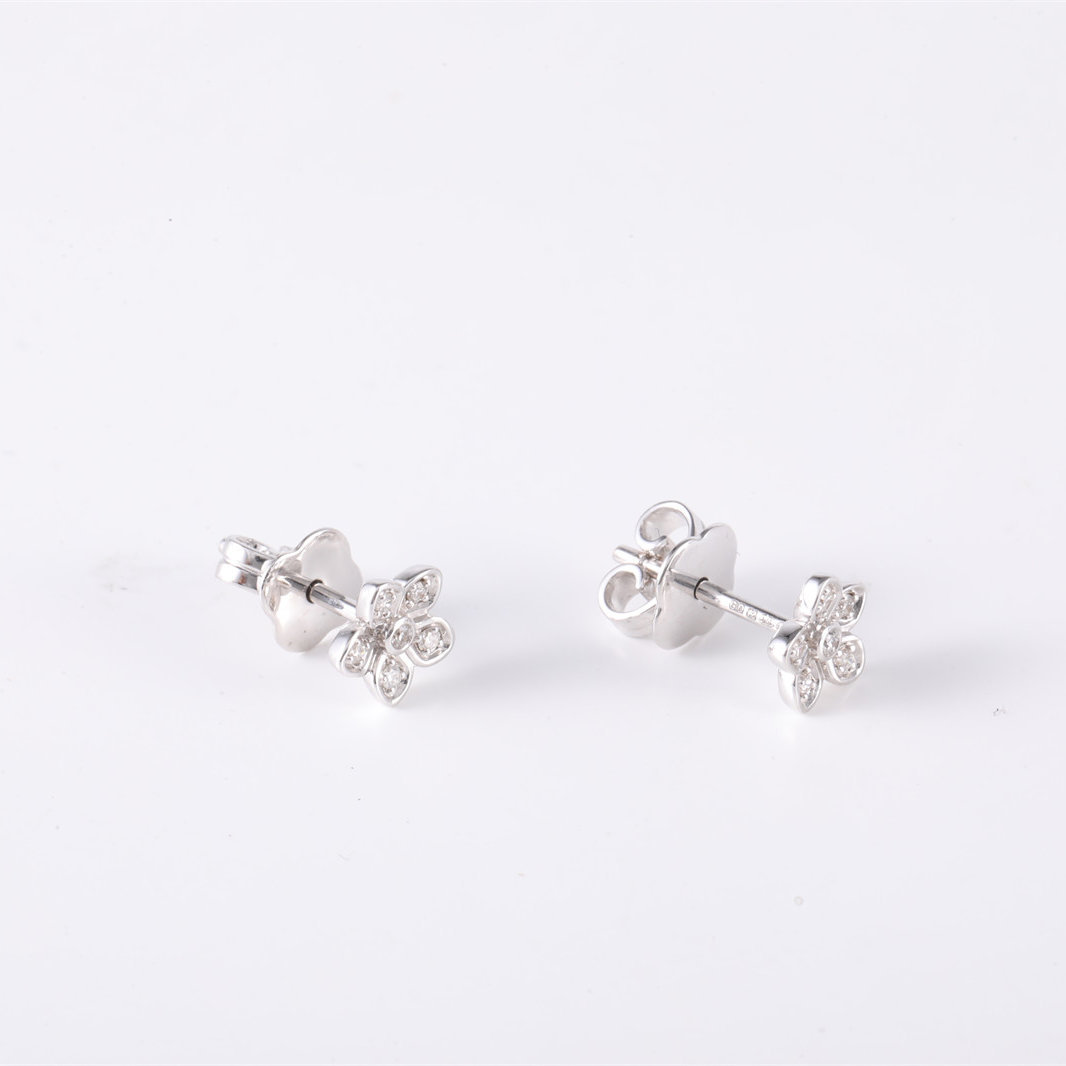 GRAFF Platinum Mini 18K Diamond Stud Earring 18K White Gold,Diamond-Hana Vintage