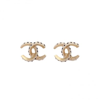 CHANEL 16C Spiral Earrings Alloy-Hana Vintage