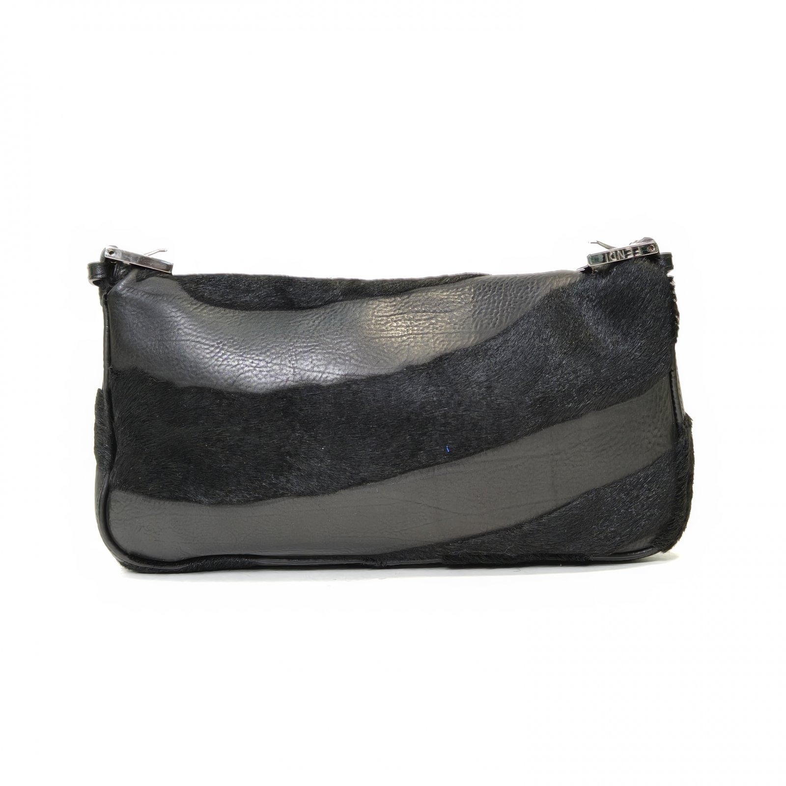 *FENDI Black Horsehair Baguette bag-Hana Vintage