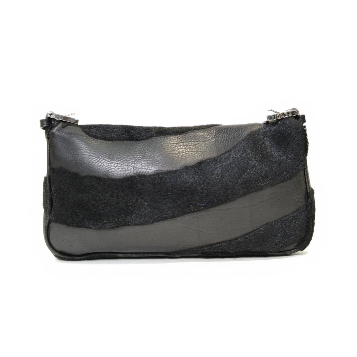 *FENDI Black Horsehair Baguette bag-Hana Vintage