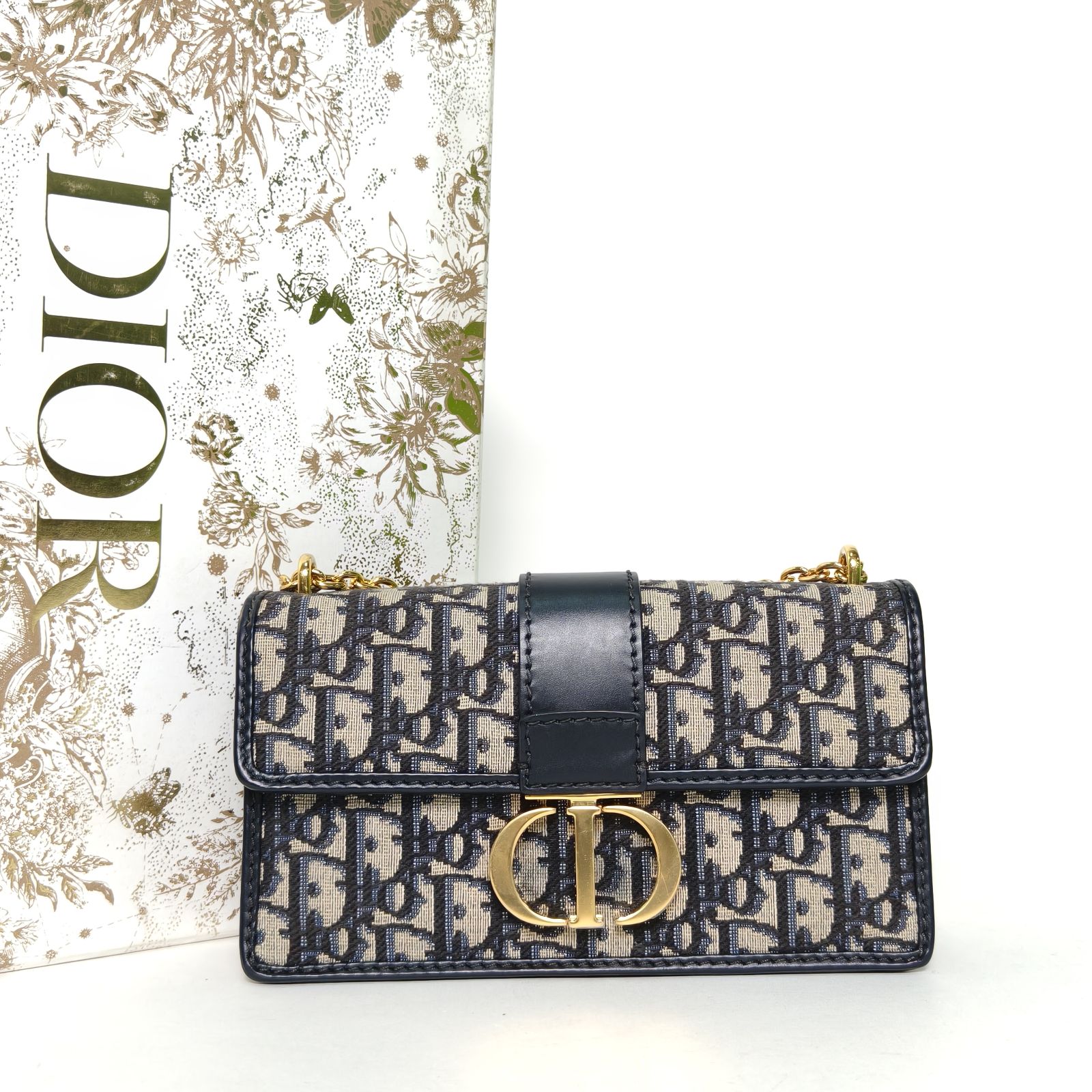 *DIOR 30 Montaigne East-West Chain Bag 21cm-Hana Vintage