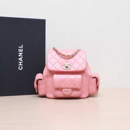 *CHANEL 23K Cargo Duma Tank Backpack, Small Size, 18cm-Hana Vintage