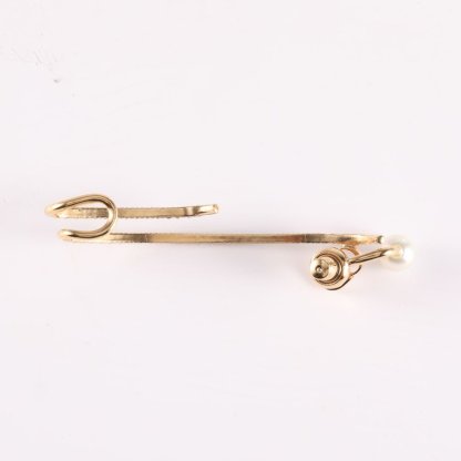 DIOR Pearl Rhinestone Single Ear Ear Hook Diamond Stud Earring Alloy-Hana Vintage