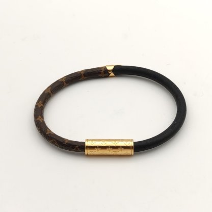LOUIS VUITTON Bracelet black monogram bracelet Alloy-Hana Vintage