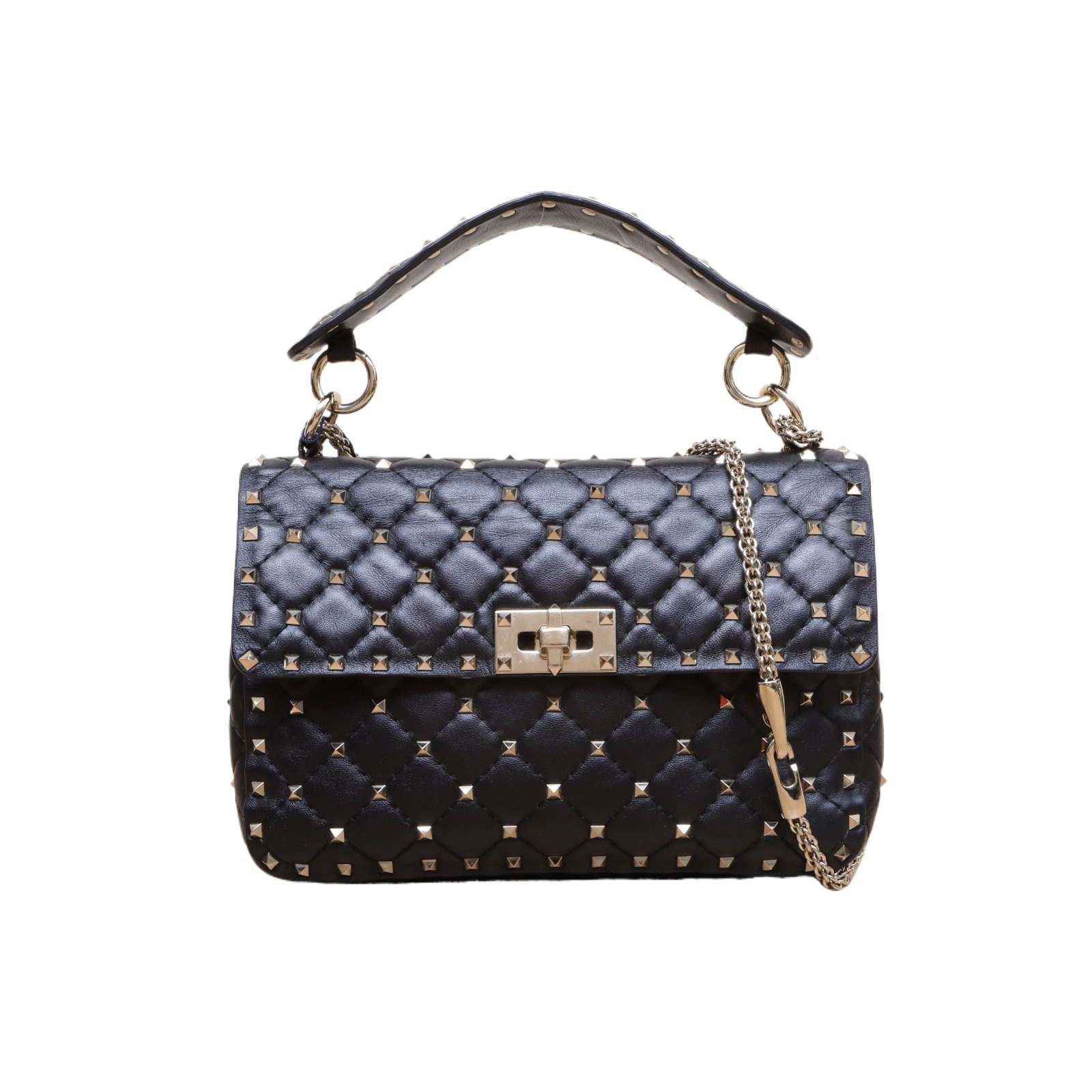 *VALENTINO ROCKSTUD SPIKE Medium Chain Handbag-Hana Vintage