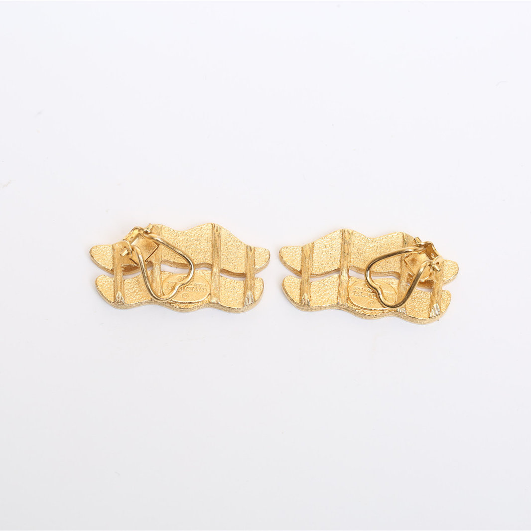 GIVENCHY Vintage Ear Clip + Brooch Set Alloy-Hana Vintage