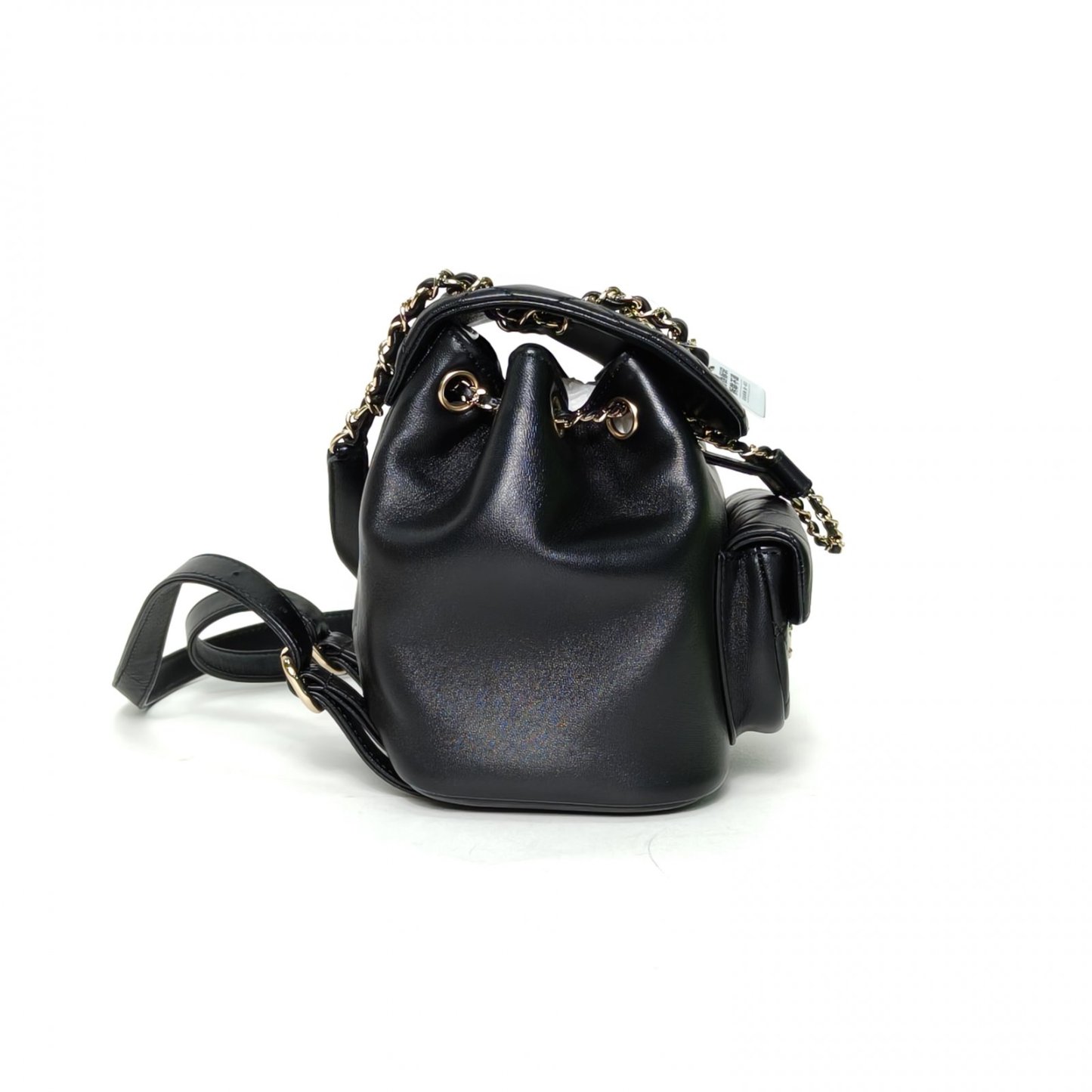 *CHANEL Duma Drawstring Flap Backpack, Single Pocket, Small Size, 18cm-Hana Vintage