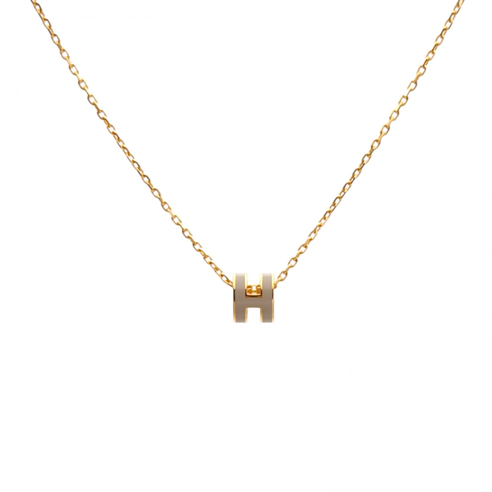 HERMES Pop H Necklace Mini Alloy-Hana Vintage