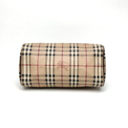 Burberry Burberry Plaid PVC Vintage Boston Handbag