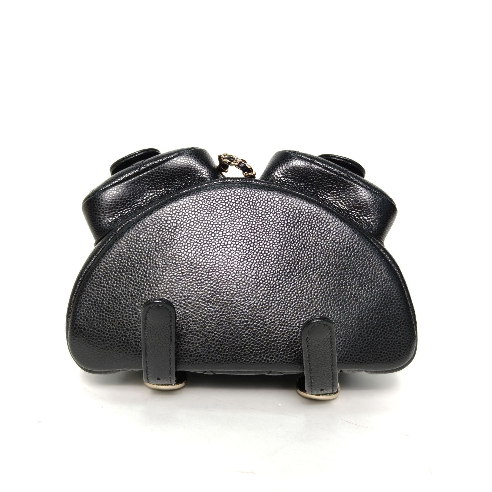 *CHANEL Duma Drawstring Flap Backpack Double Pocket Small 18cm-Hana Vintage