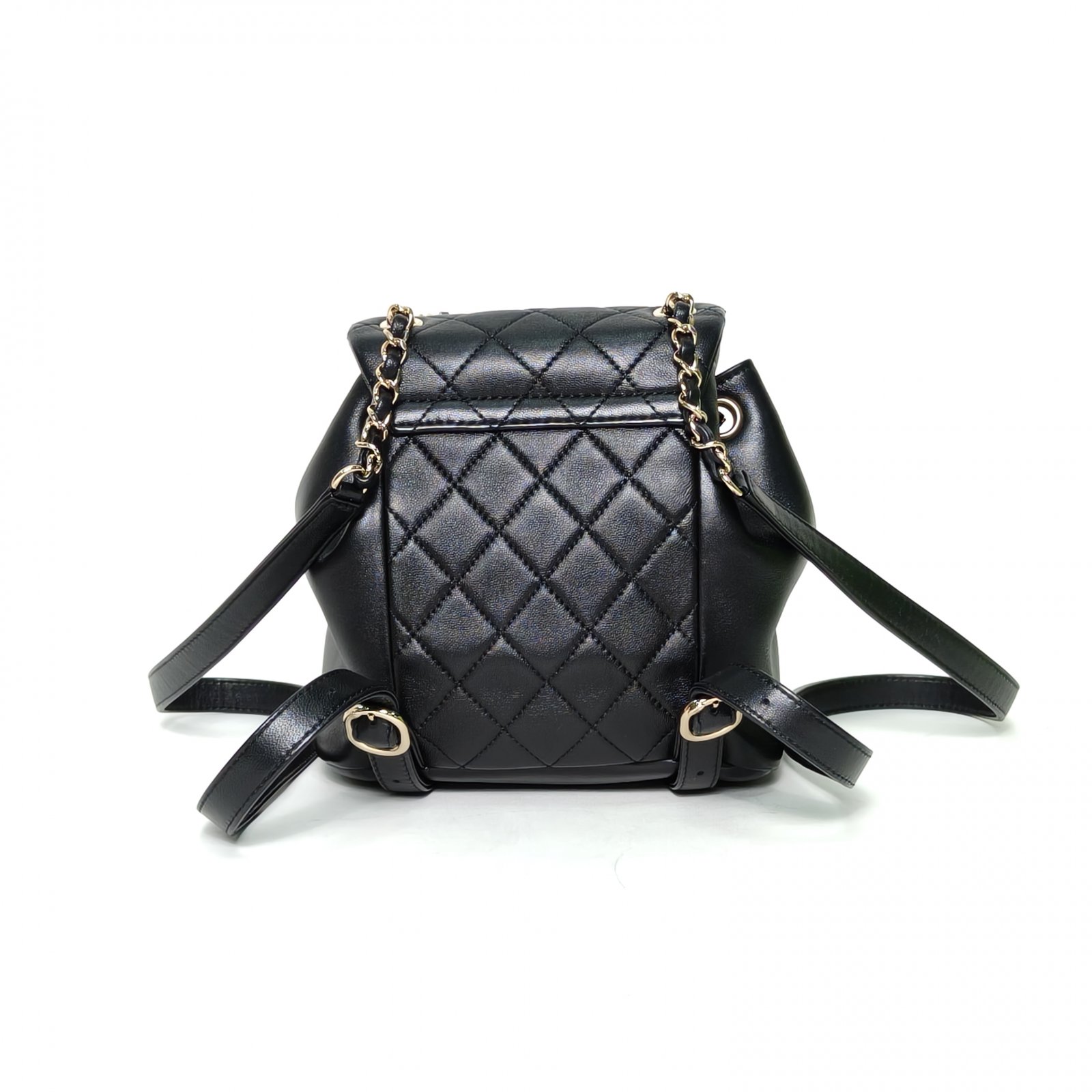 *CHANEL Duma Drawstring Flap Backpack, Single Pocket, Small Size, 18cm-Hana Vintage