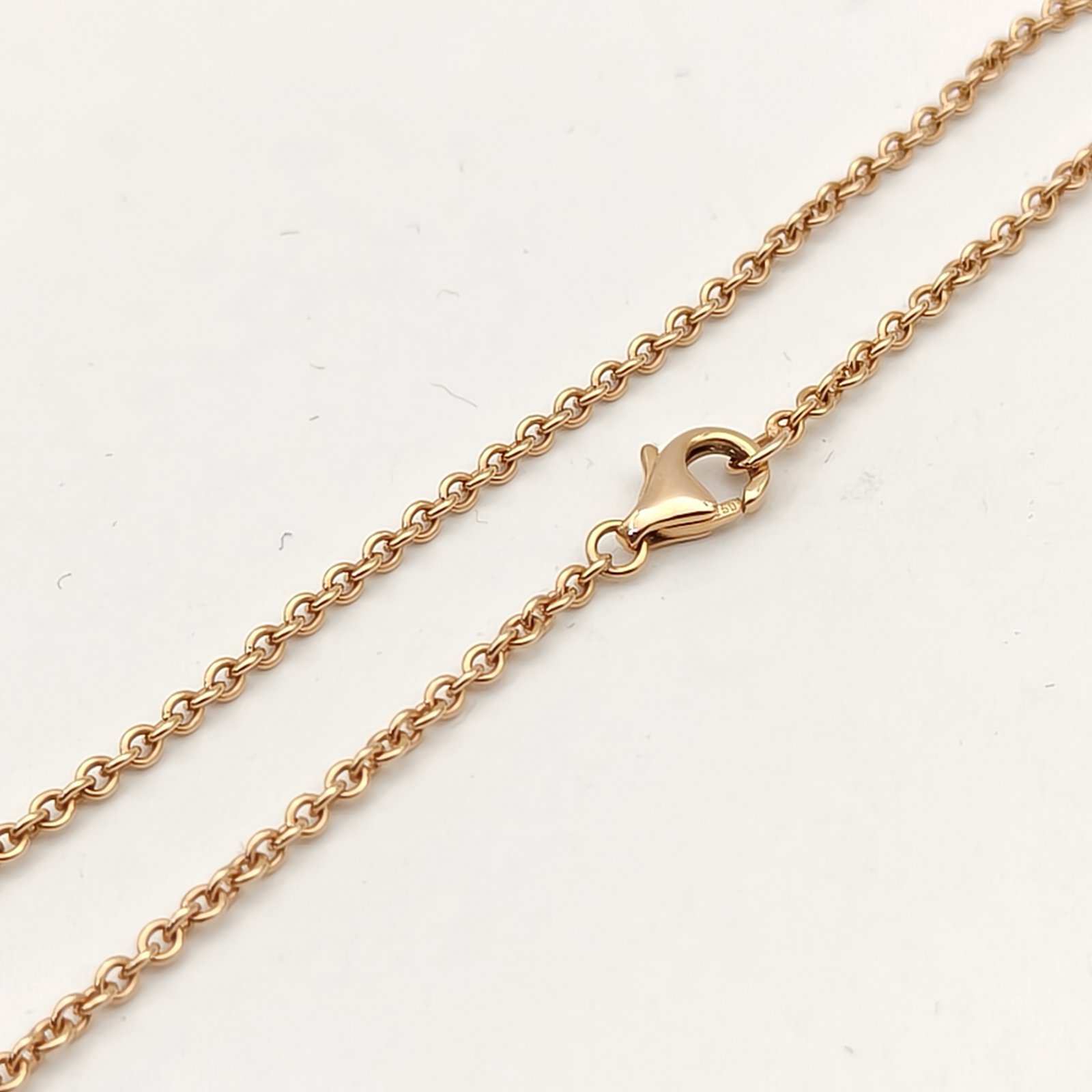 CARTIER LOVE 18K Gold Double Ring Necklace 18K Rose Gold-Hana Vintage