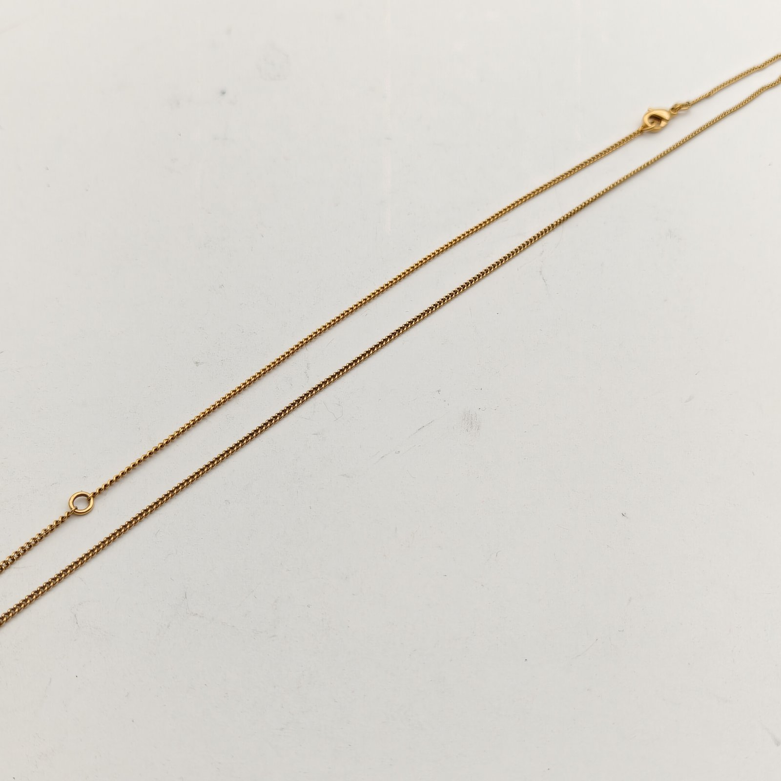 CHANEL Wheat Ear Double C Necklace Alloy