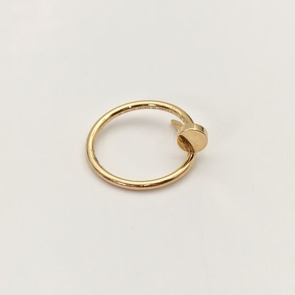 CARTIER JUSTE UN CLOU Narrow Nail Ring 18K Gold-Hana Vintage