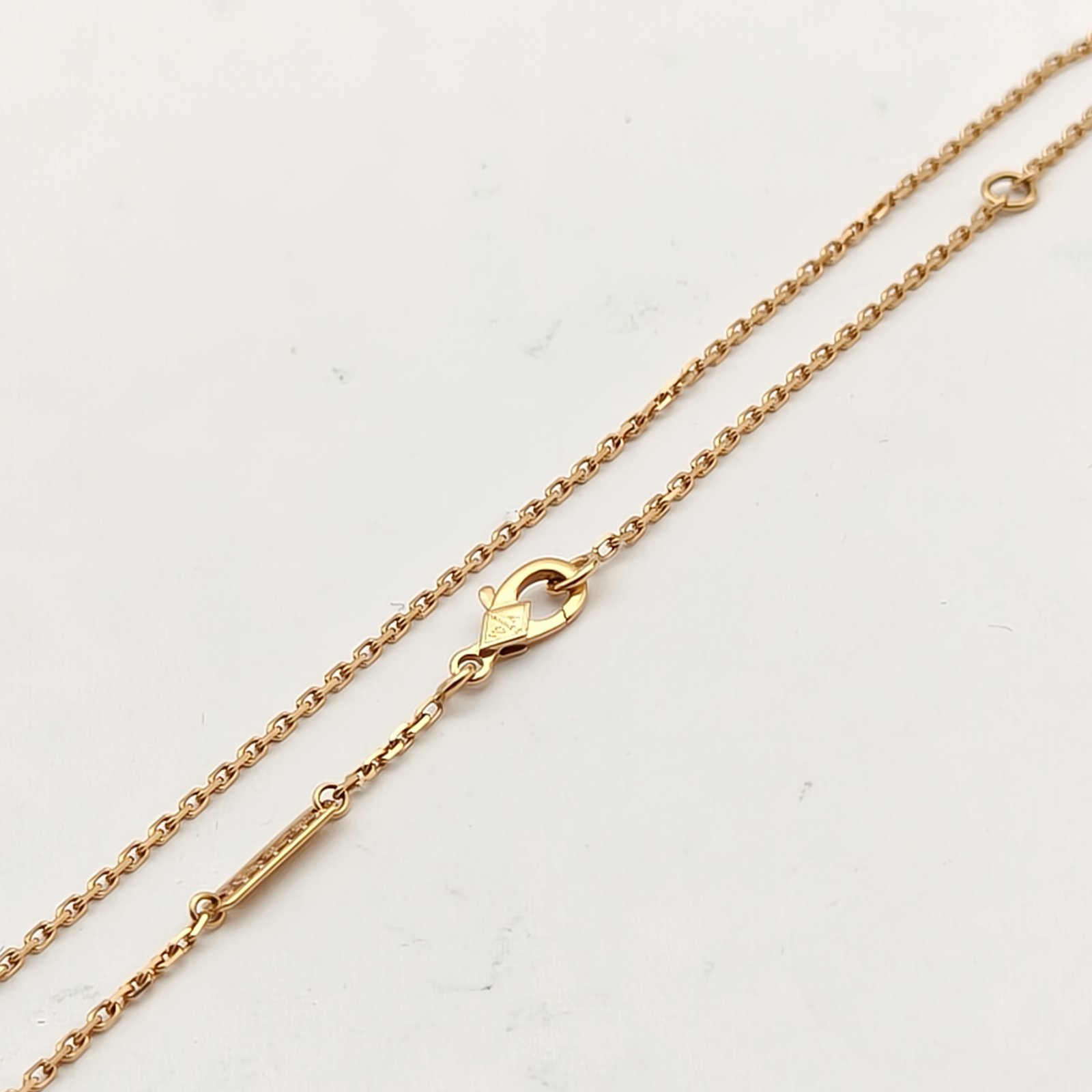 VAN CLEEF&ARPELS Vintage Alhambra Medium Single Motif Necklace 2017 Christmas Single Diamond Diamond,18K Rose Gold-Hana Vintage
