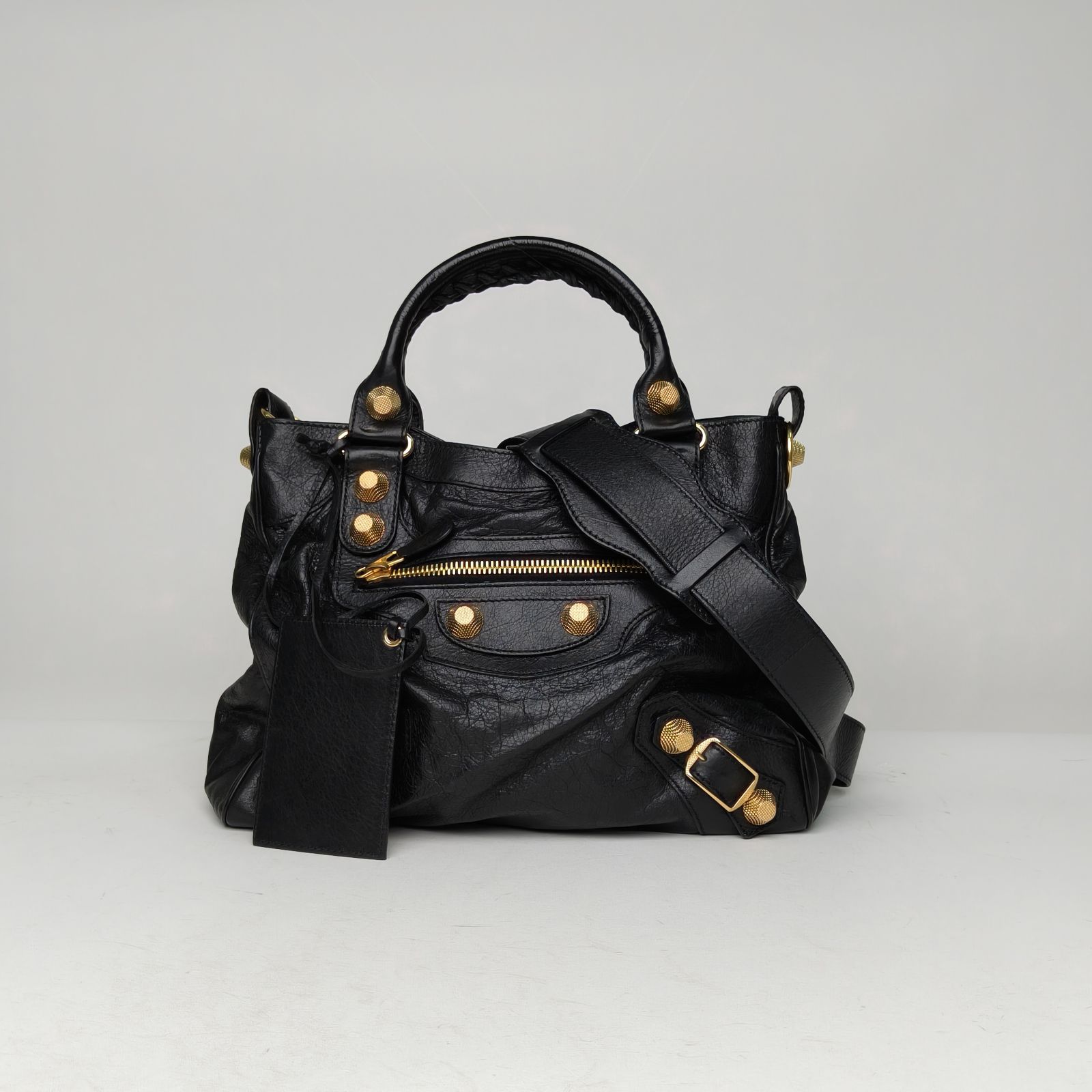 *BALENCIAGA CLASSIC VELO 34 Motorcycle Bag-Hana Vintage