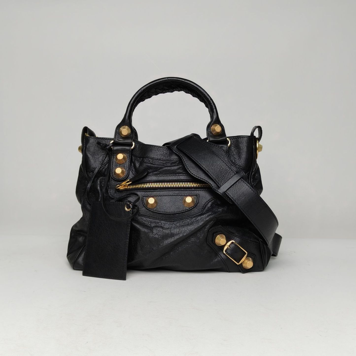 *BALENCIAGA CLASSIC VELO 34 Motorcycle Bag-Hana Vintage
