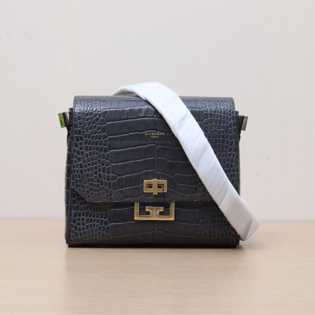 *GIVENCHY Grey Eden Shoulder Bag, Runway Style-Hana Vintage