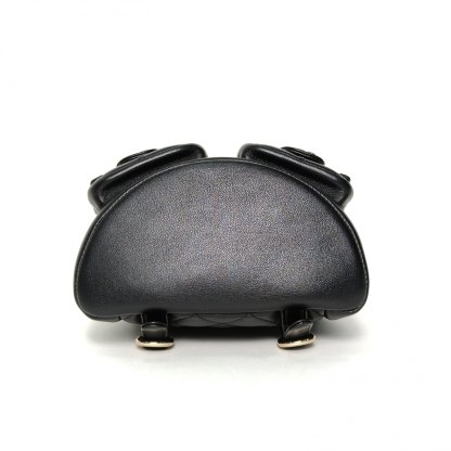 *CHANEL 23A Duma Drawstring Flap Backpack Double Pocket Small 18cm-Hana Vintage
