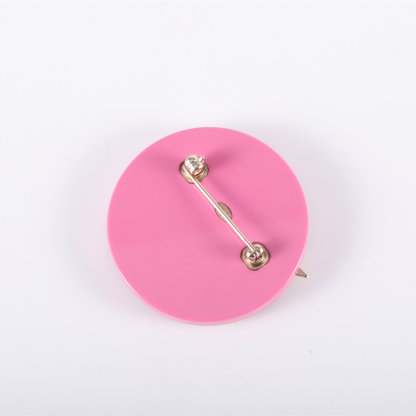 CHANEL 19K High Rarity Pink Fuji Mountain Camellia Brooch Alloy,Resin-Hana Vintage
