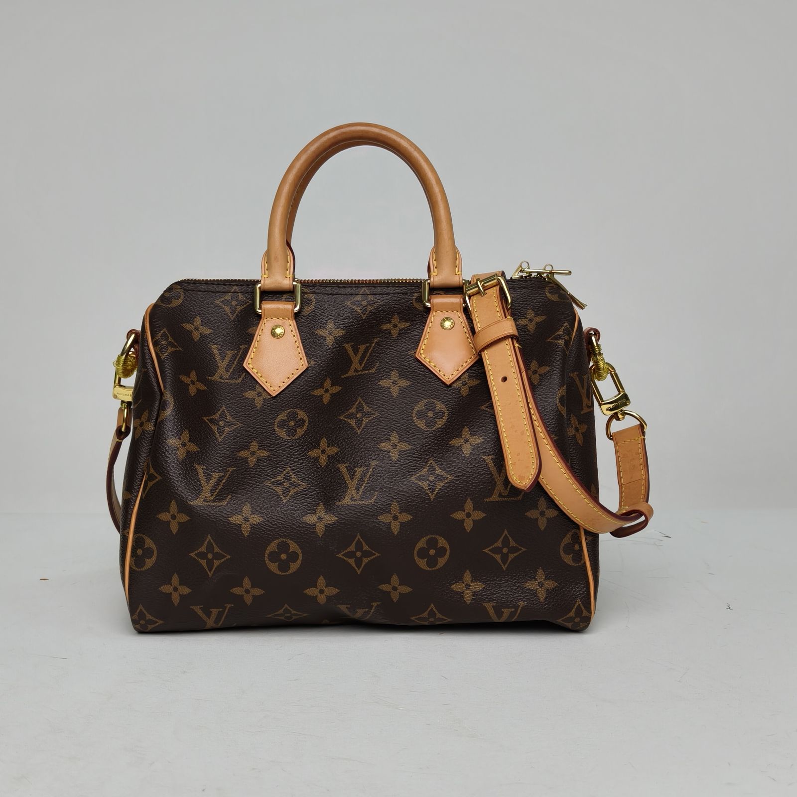 *LOUIS VUITTON Speedy 25 with Shoulder Strap-Hana Vintage