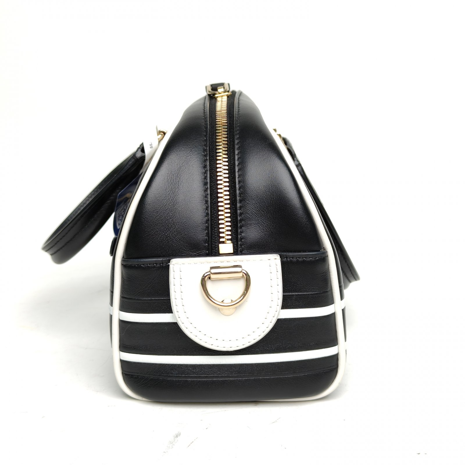 DIOR Black and White Gold Hardware 2022 Dior Vibe Bolide 24cm-Hana Vintage