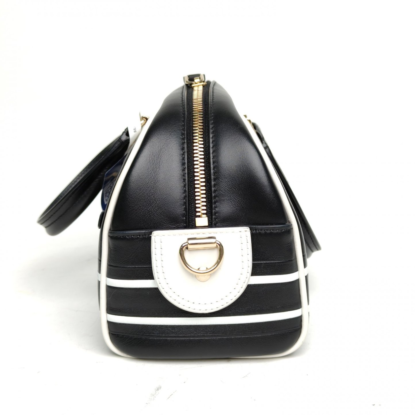 DIOR Black and White Gold Hardware 2022 Dior Vibe Bolide 24cm-Hana Vintage