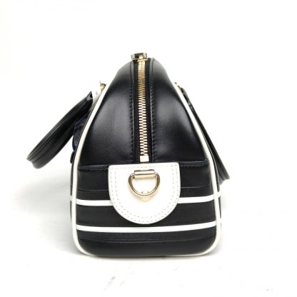 DIOR Black and White Gold Hardware 2022 Dior Vibe Bolide 24cm-Hana Vintage