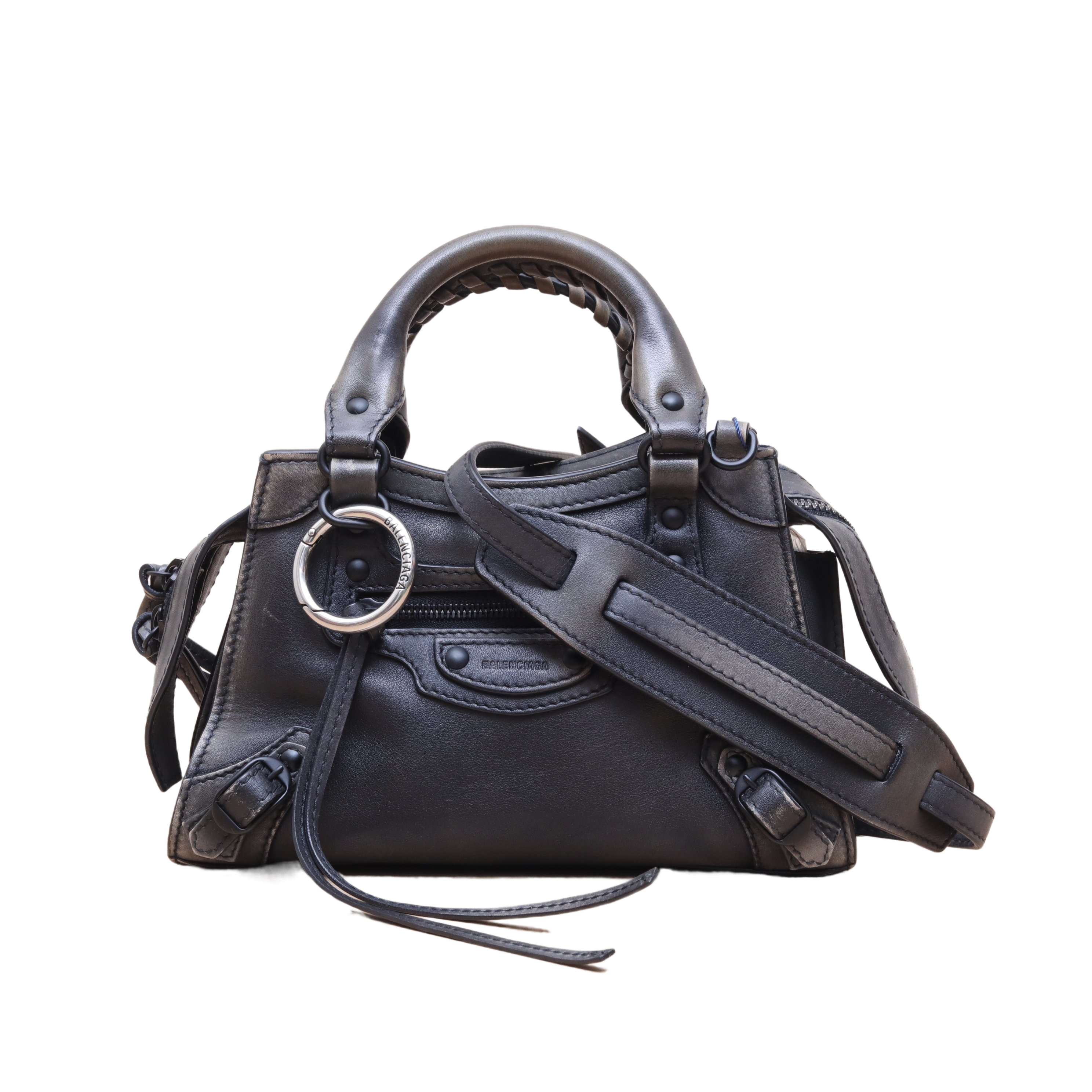*BALENCIAGA NEO CLASSIC Handheld Motorcycle Bag Cake Mini 21-Hana Vintage