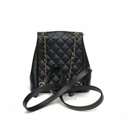 *CHANEL 23P Duma Drawstring Flap Backpack with Two Pockets, Medium Size, 21cm-Hana Vintage