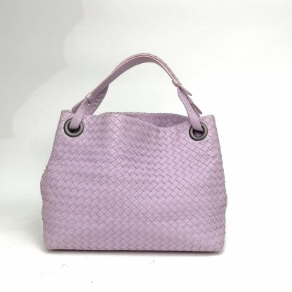 BOTTEGA VENETA Purple Classic Woven Shoulder Bag-Hana Vintage