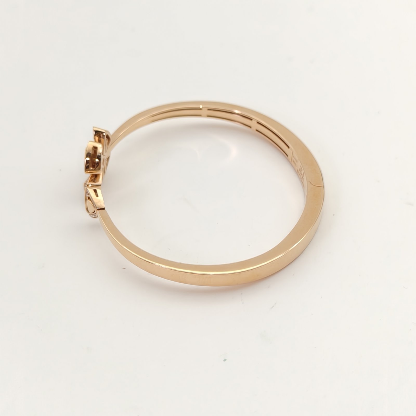 BVLGARI Rose Gold Fiorever Collection Full Diamond Open Bracelet S 18K 18K Rose Gold,Diamond-Hana Vintage