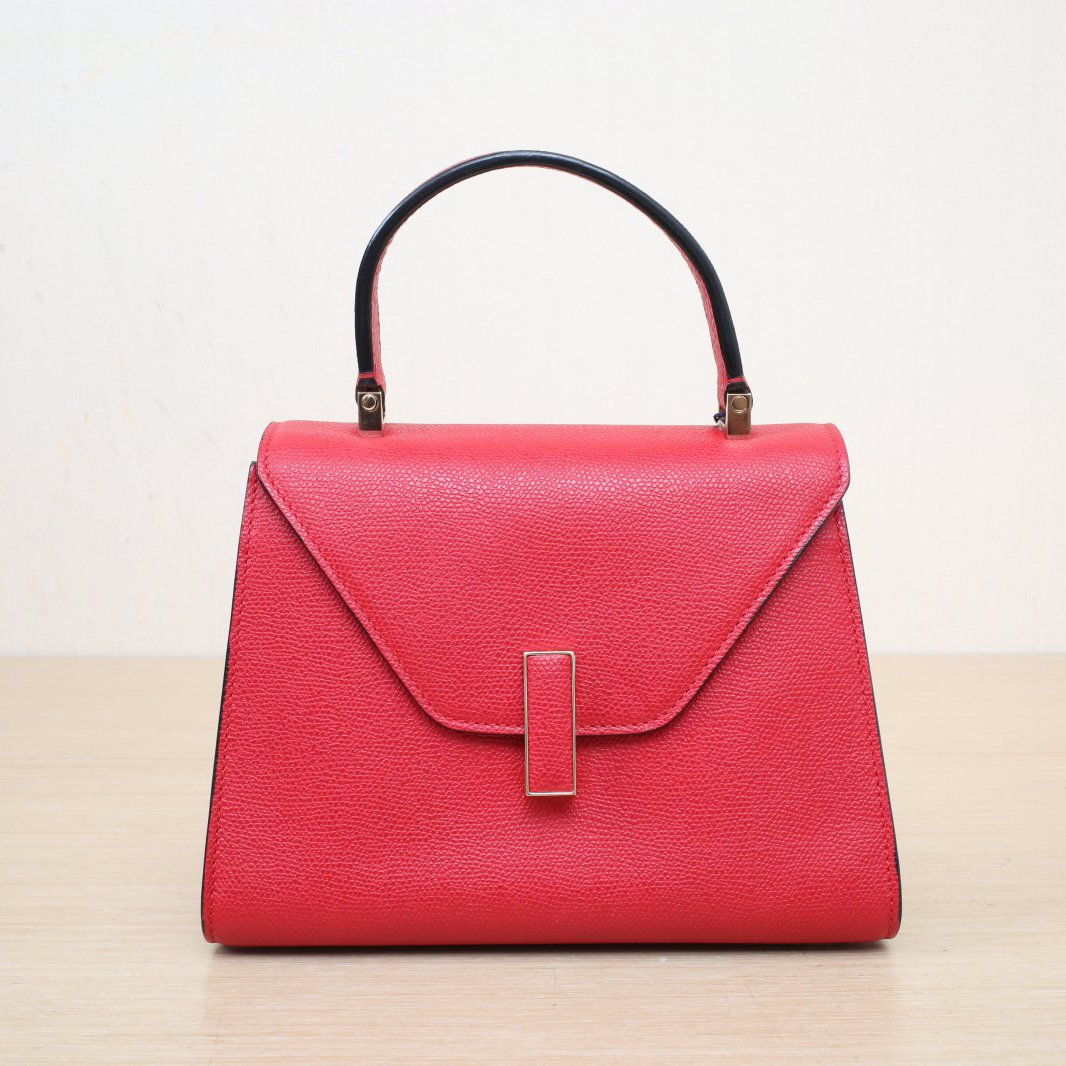 *Valextra Iside Rectangular Buckle Shoulder Bag Mini-Hana Vintage