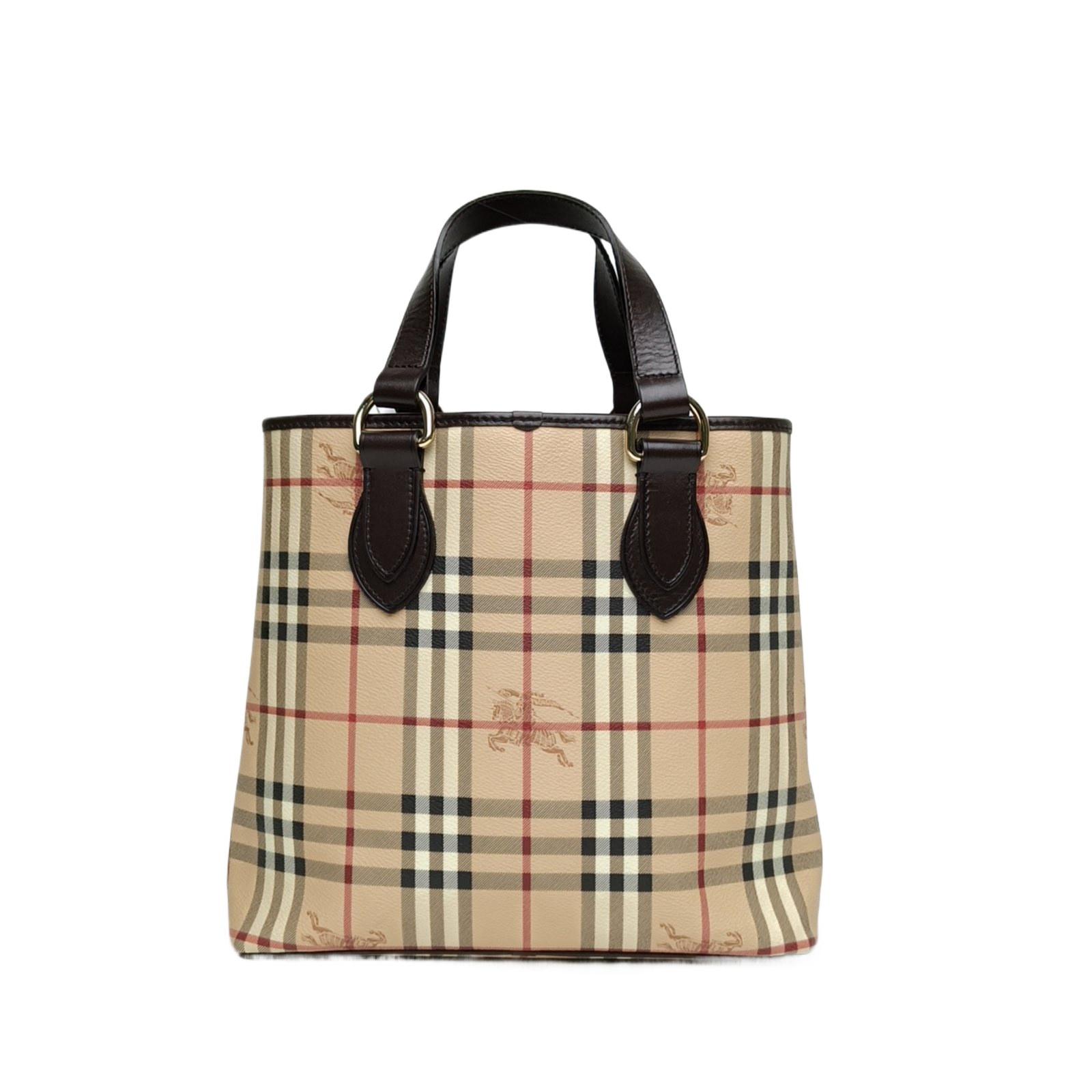 Burberry Burberry Check PVC Knight Check Tote Bag Shoulder Bag