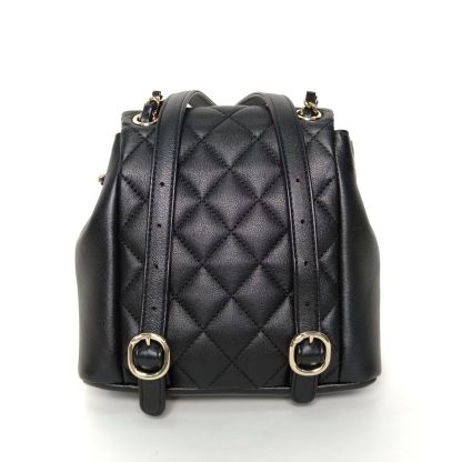 *CHANEL 23A Duma Drawstring Flap Backpack Double Pocket Small 18cm-Hana Vintage