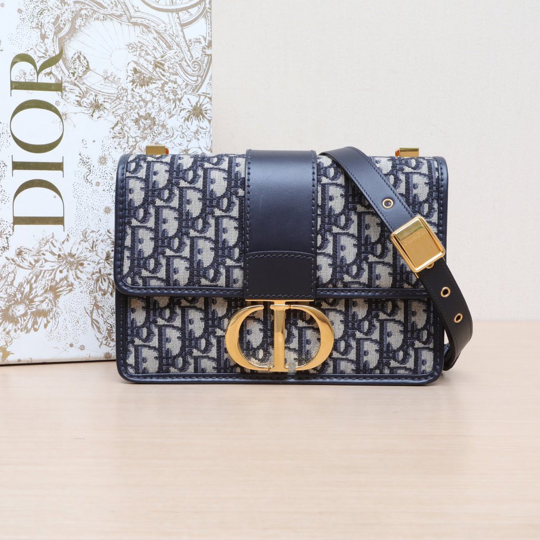 *DIOR 30 Montaigne Leather Shoulder Strap, Large Size, 24-Piece Combination-Hana Vintage