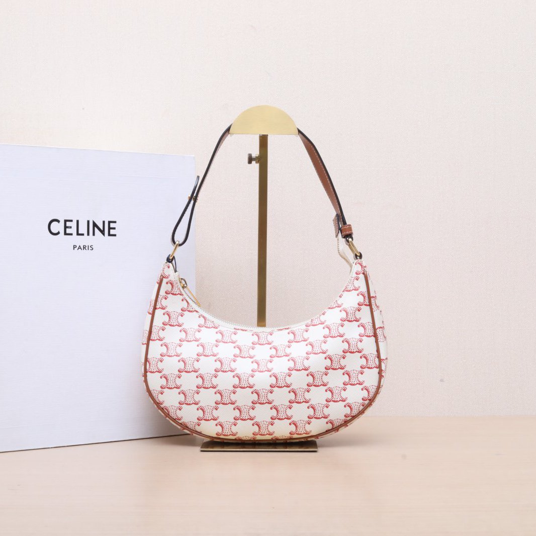 *CELINE AVA Shoulder Bag Medium Size with Arc de Triomphe Print-Hana Vintage