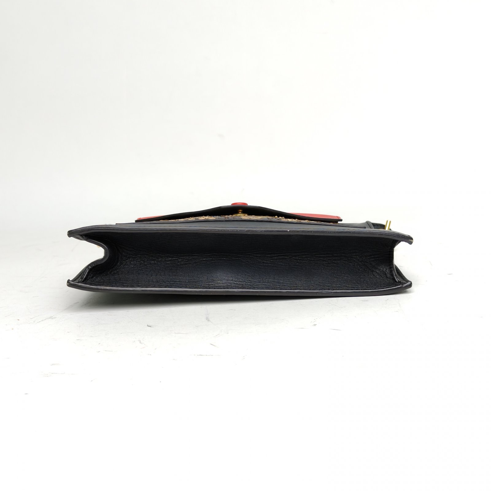 CELINE Colorblock Python Envelope Chain Shoulder Bag-Hana Vintage